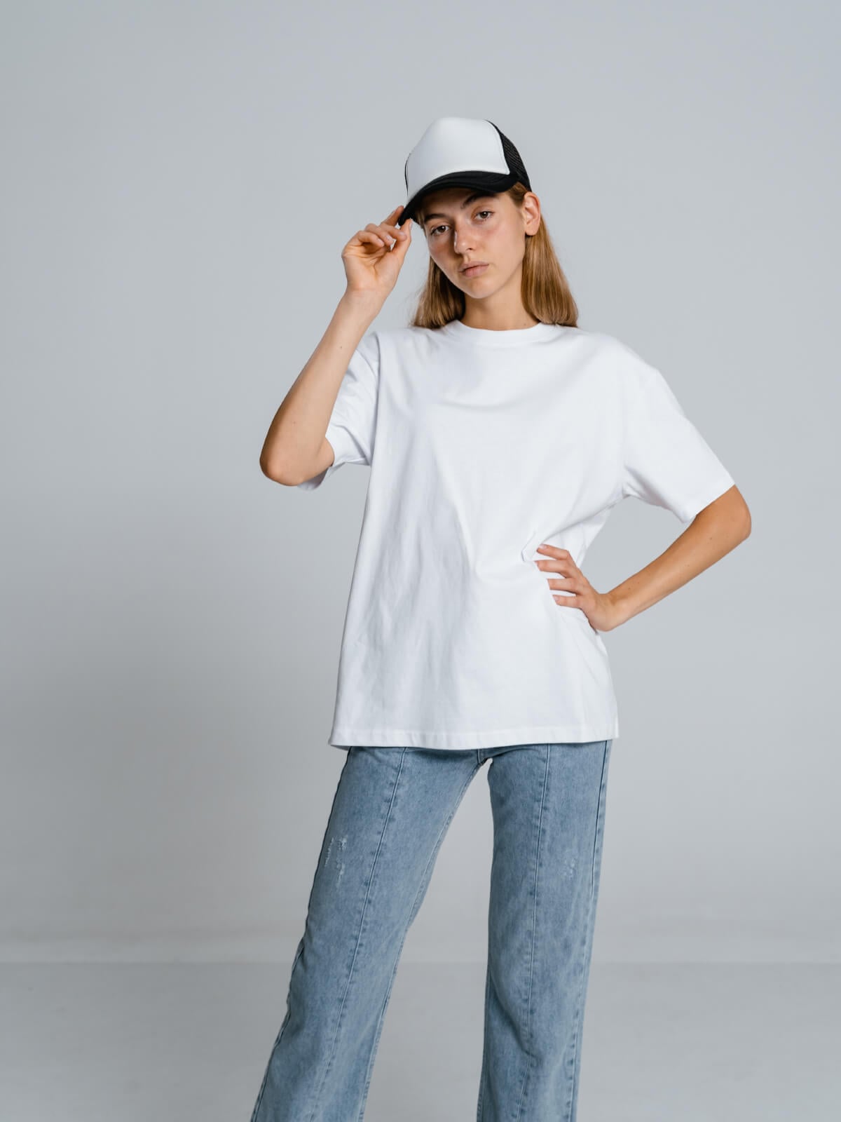 Etikashion 27 t-shirt blanc unisexe écoresponsable coupe oversize