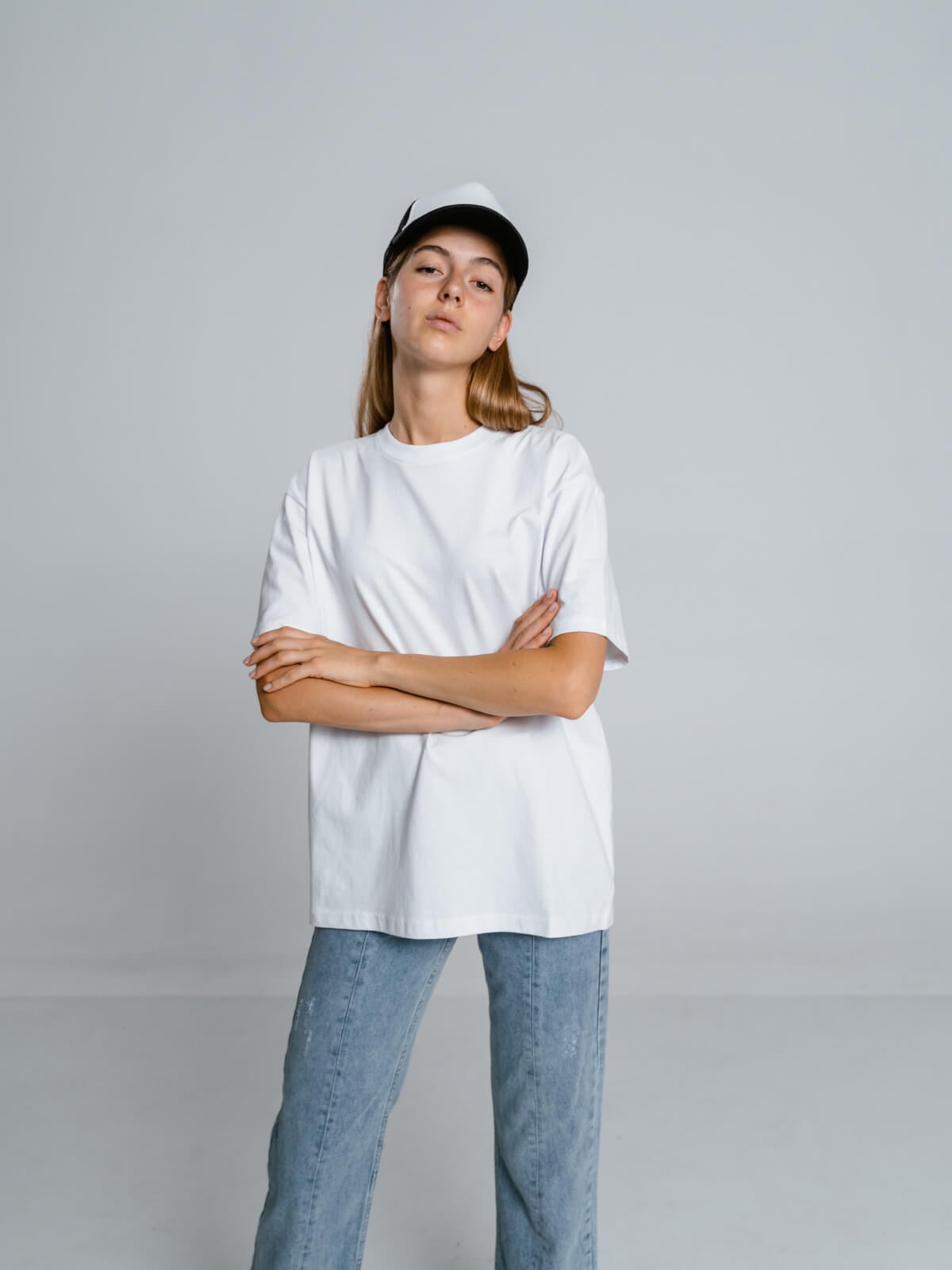 t-shirt-blanc-oversize-unisexe-écoresponsable-1 t-shirt blanc unisexe écoresponsable coupe oversize