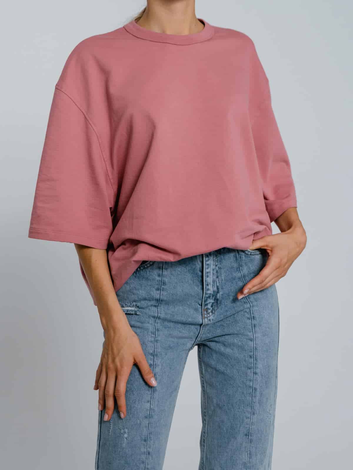 Etikashion 16 jean bleu clair femme taille haute coupe droite écoresponsable