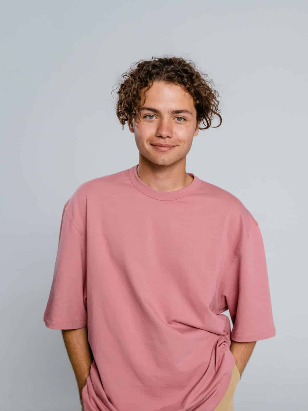 t-shirt oversize rose écoresponsable homme coton biologique Etikashion