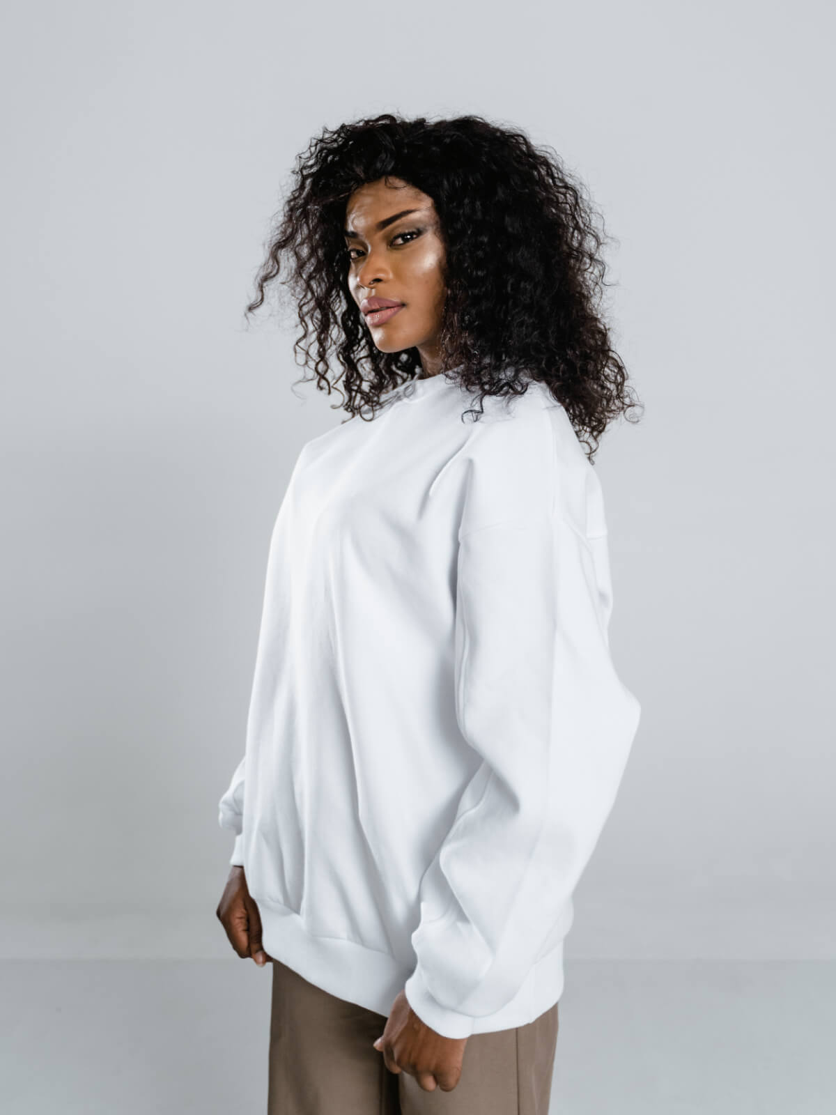Produits en promotion 9 sweat blanc écoresponsable oversize femme