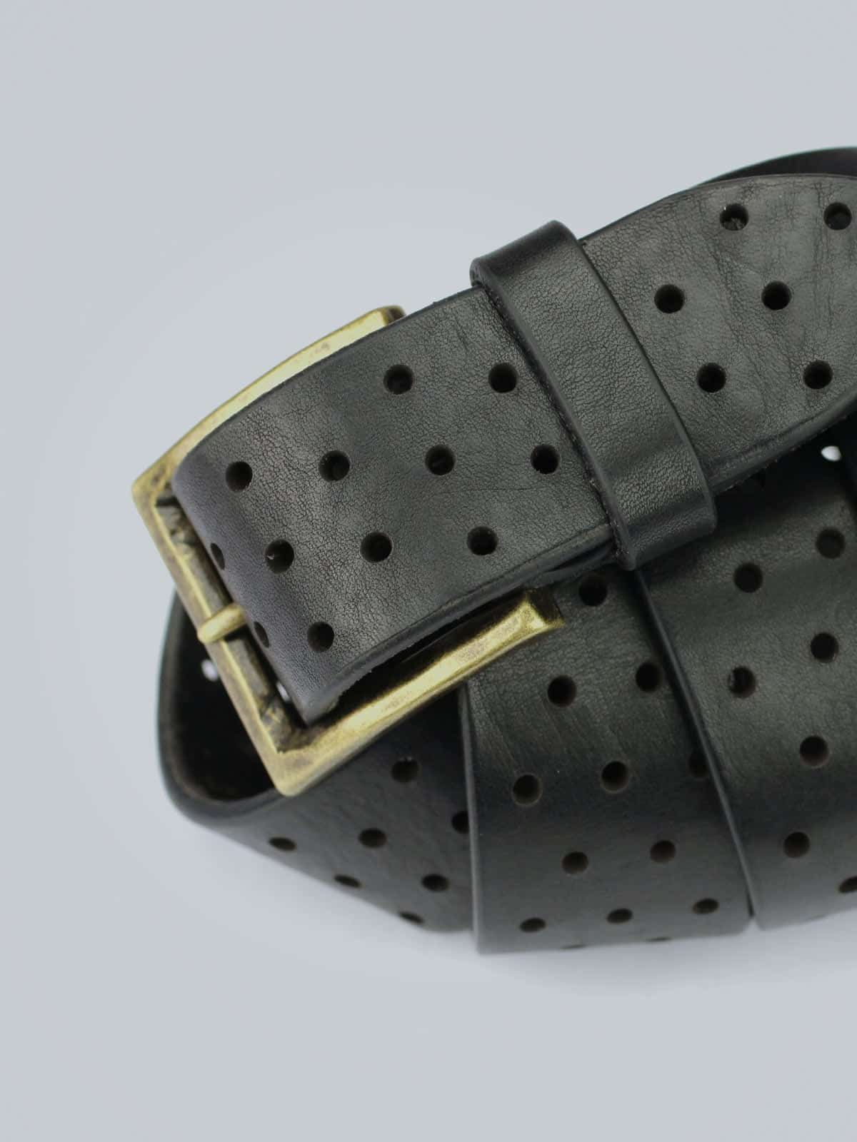 ceinture noire à trous écoresponsable etikashion