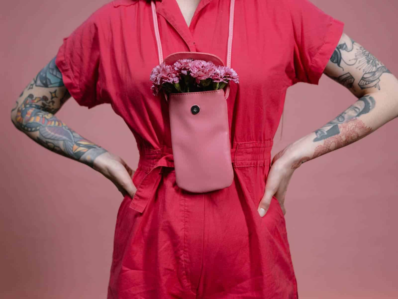 mini-sac-bandoulière-rose-écoresponsable-2 mini sac bandoulière rose écoresponsable Etikashion