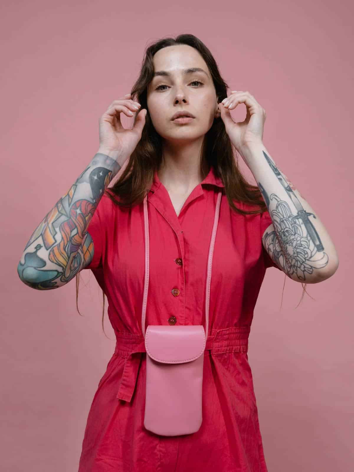 mini sac bandoulière rose écoresponsable Etikashion