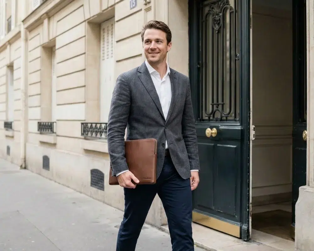 homme confiant en costume etikashion